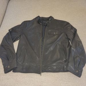 Banana Republic Leather Jacket Mens